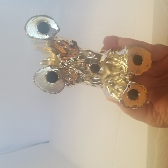 Ceramic Cocker Spaniel Vase Gold Tone - Picture 5 of 8